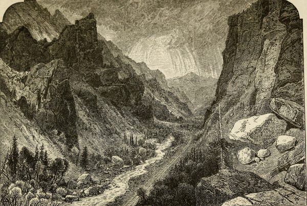 American Fork Canyon railroad sketch