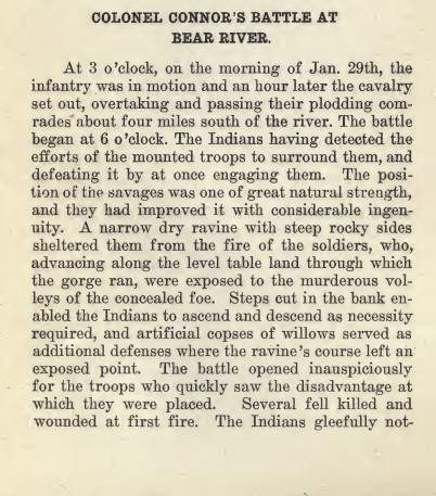 Colonel Connor’s Battle at Bear River