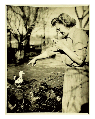 Emilie Schindler and Duck