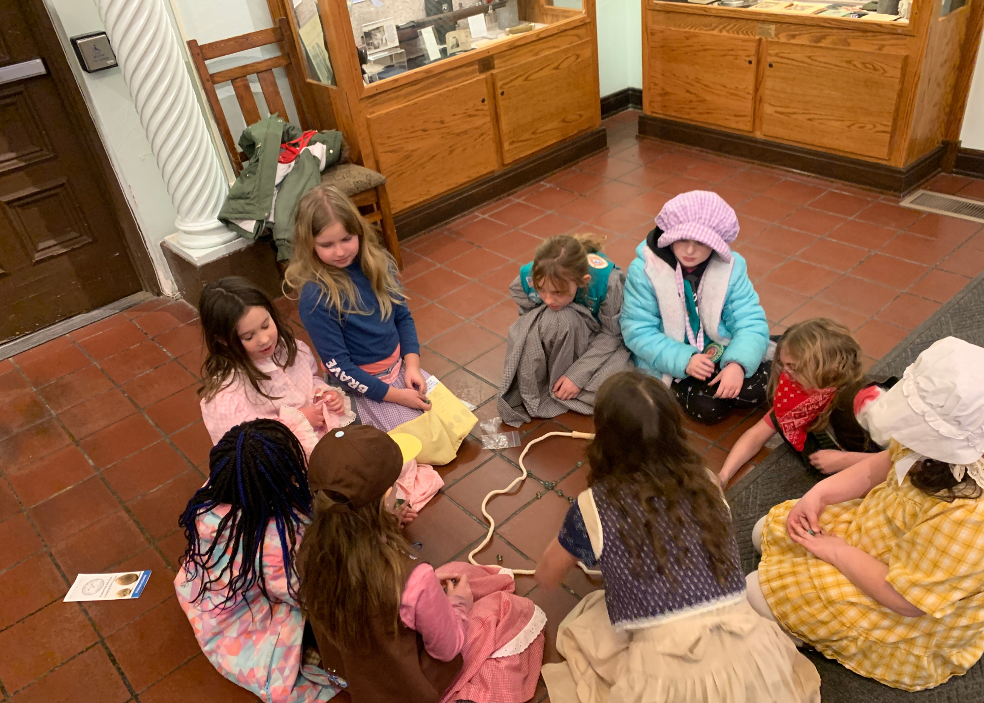 Girl Scouts at Hutchings Museum Institute