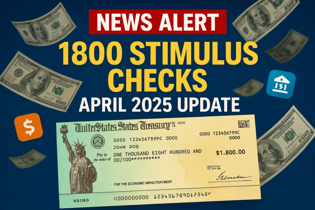 $1800 Stimulus Checks in April 2025 – How Can You Check Eligibility & Payment Dates?