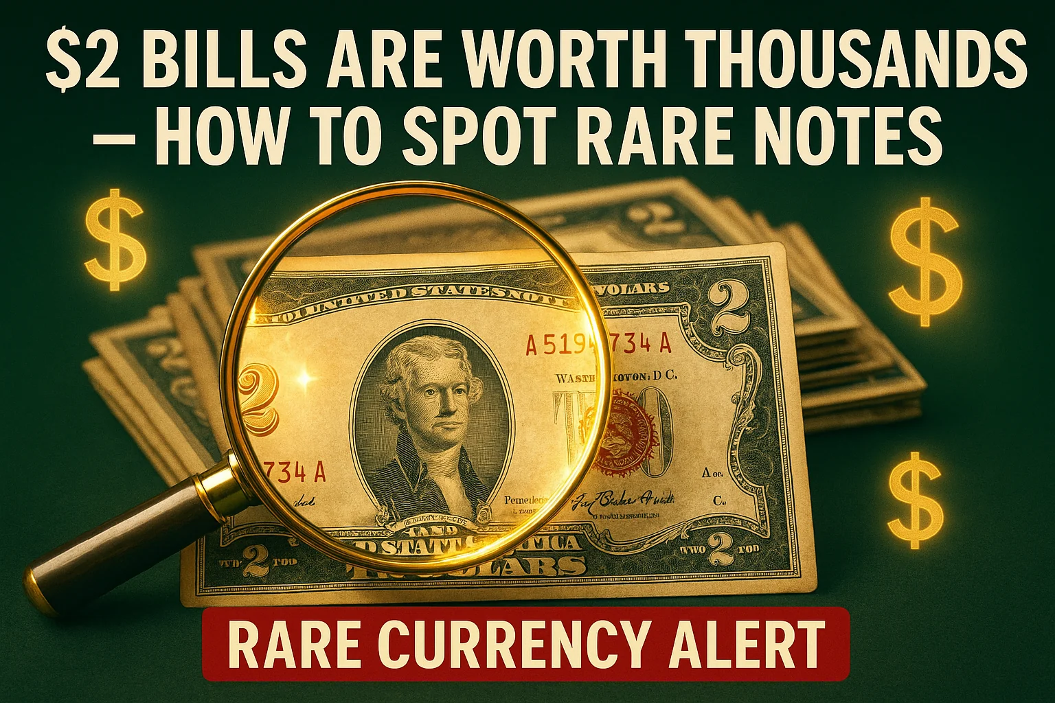 $2 Bills Are Worth Thousands - How Can You Identify Rarest and Most Valuable Notes?