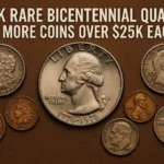 $201K USD Rare Bicentennial Quarter & 6 More Coins Over $25K USD Each