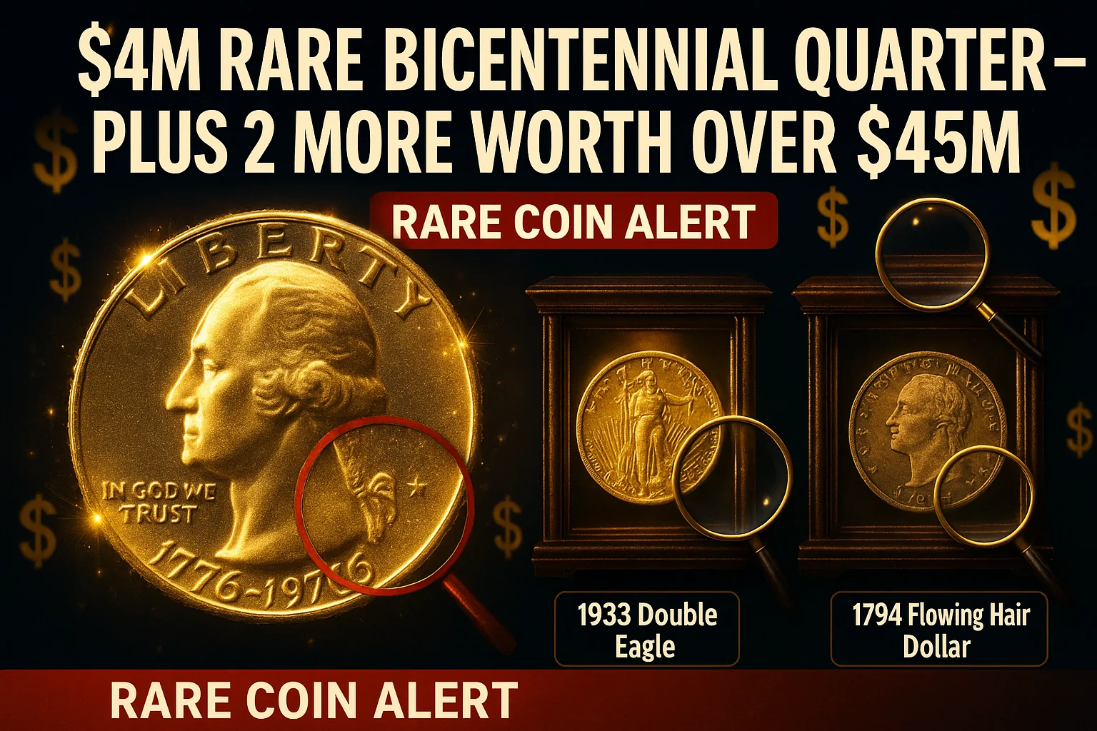 $4 Million Rare Bicentennial Quarter & How Can You Identify Two Others Worth Over $45 Million?