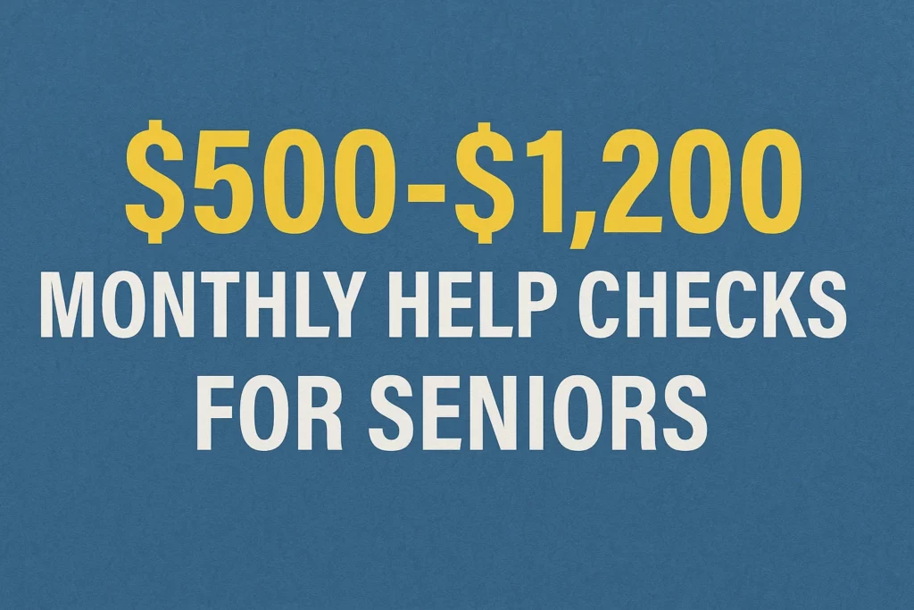 $500-$1,200 Monthly Help Checks for Seniors