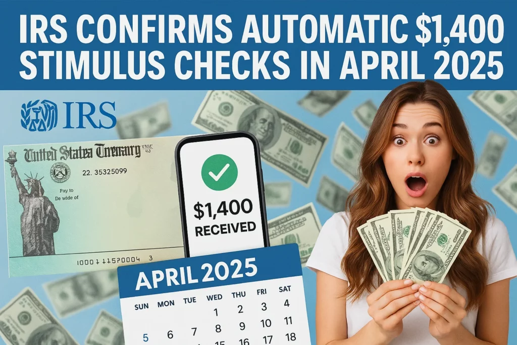 IRS Confirms Automatic $1,400 Stimulus Checks in April 2025 - How Can You Check Eligibility & Payment Dates