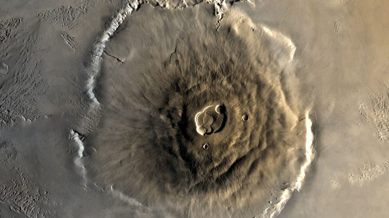A Rare Active Volcano on Mars May Be Spinning the Whole Planet Faster