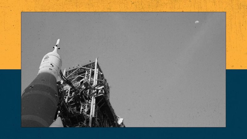 Artemis II Rolls Out as Auroras Light Up the Sky Above